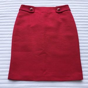 Beautiful ANTONIO MELANI Textured red pencil skirt